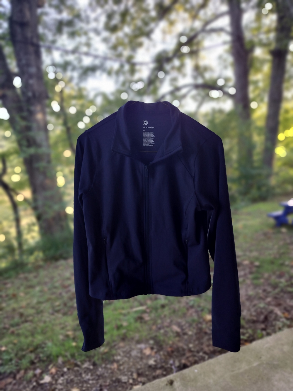 all in motion Black Full-Zip Utility Jacket